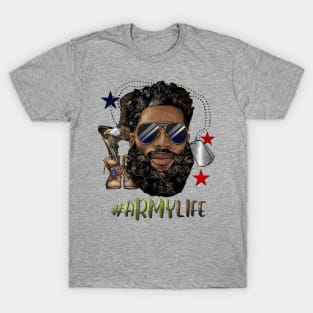 Black man army life T-Shirt